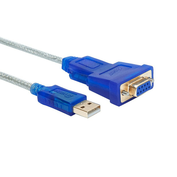 DB-9 RS-232 Adapter Cable Blue 9-Pin 6 USB 2.0 to Serial 